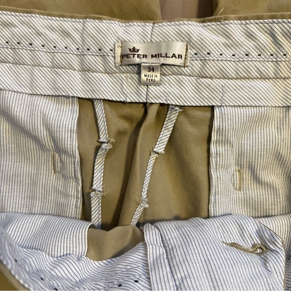 Peter Millar Classic Tan Pants Size 34 - Picture 2 of 8